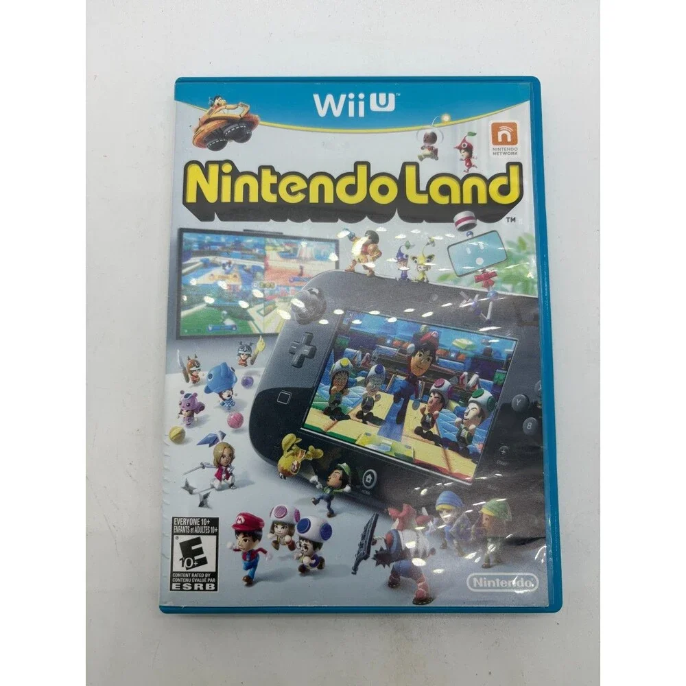 Nintendo Land Wii U Authentic Game Disc Manual Excellent Condition